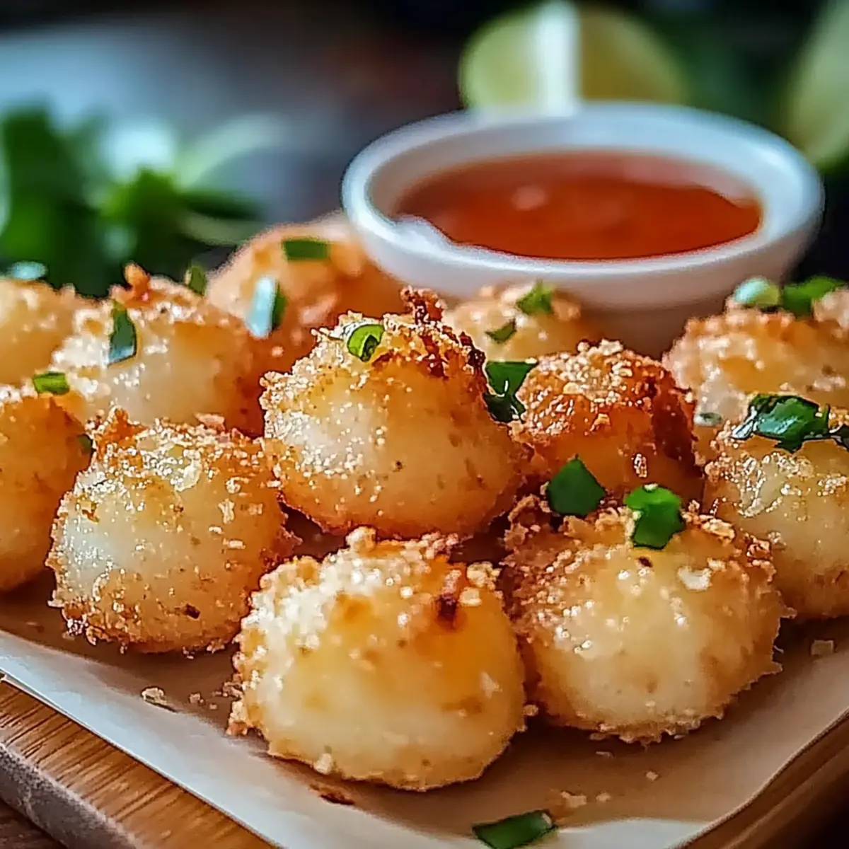 Crispy Shrimp Balls with Sweet Chili Sauce