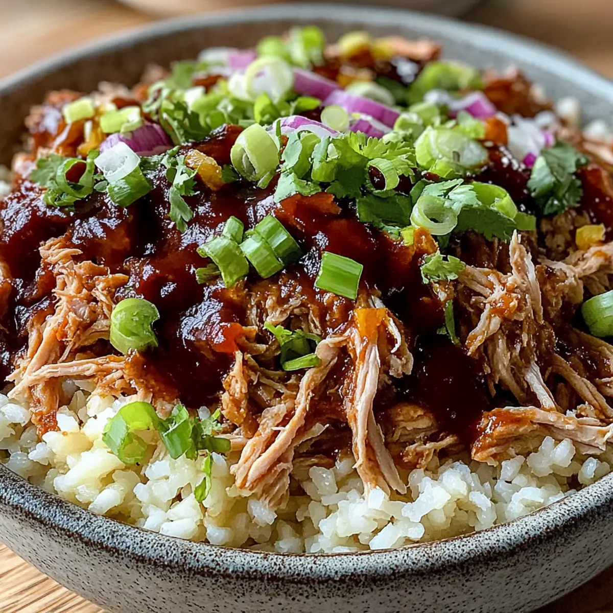 Crockpot Pulled Pork Bowls