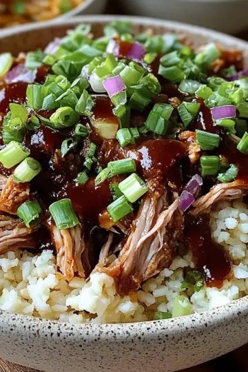 Crockpot Pulled Pork Bowls