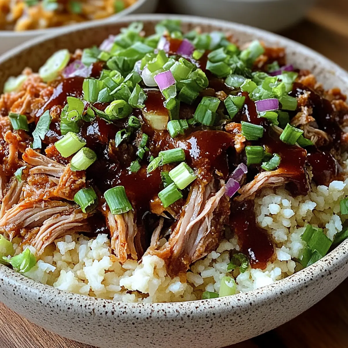Crockpot Pulled Pork Bowls