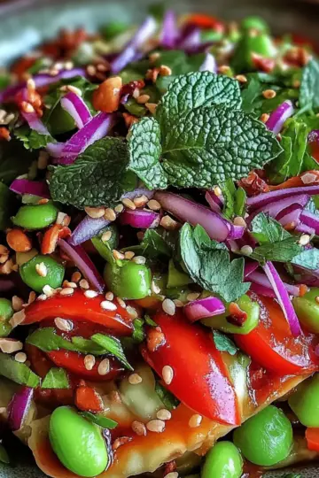 Crunchy Asian Edamame Salad
