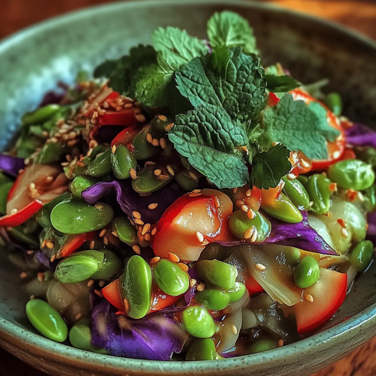 Crunchy Asian Edamame Salad