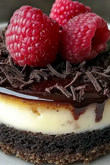 Decadent Dark Chocolate Raspberry Cheesecake