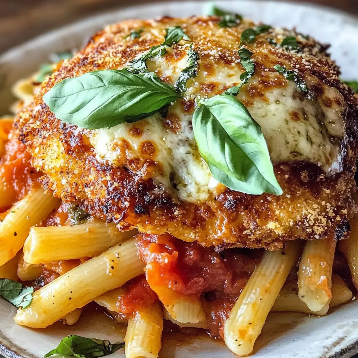 Dump-and-Bake Chicken Parmesan Casserole