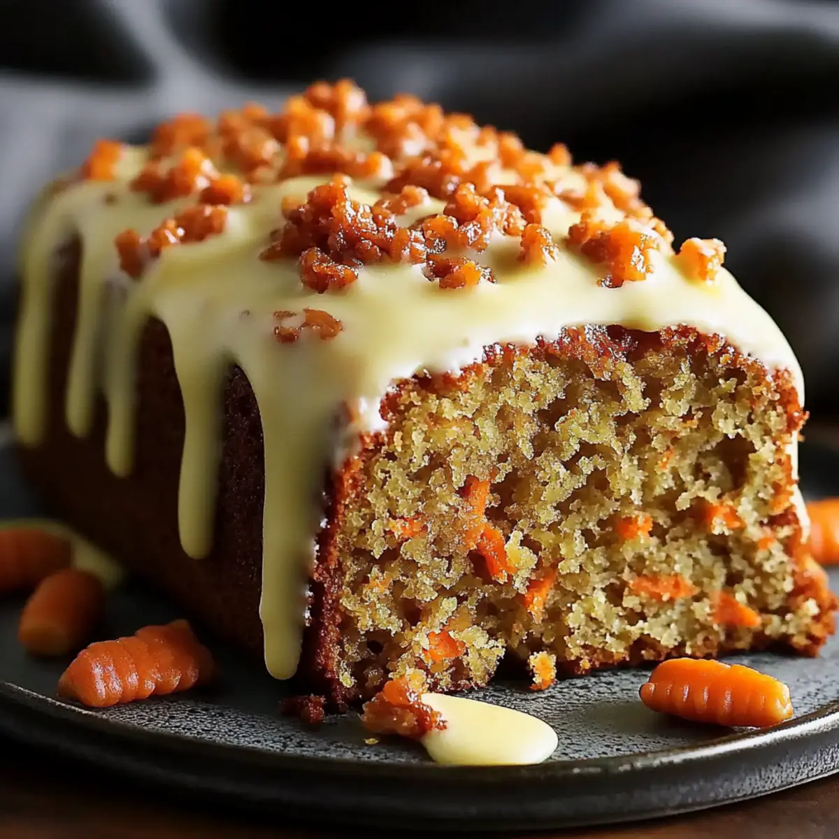 Eggless Carrot Cake Loaf