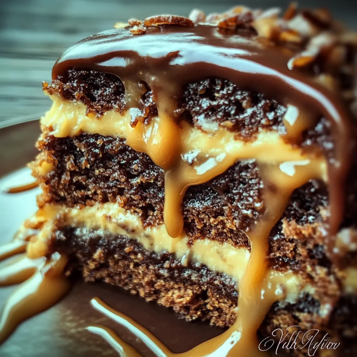 Elegant German Chocolate Glitzertorte