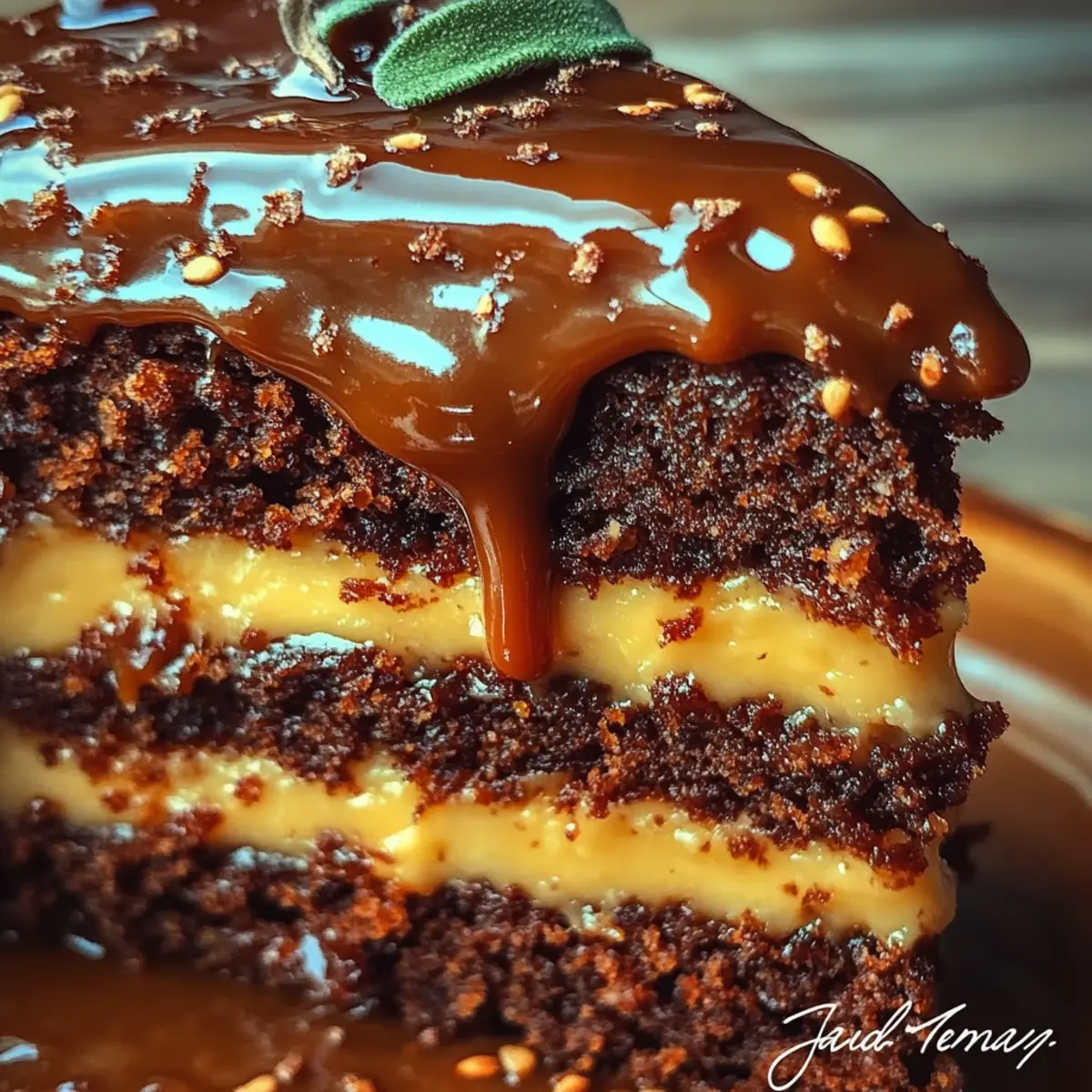 Elegant German Chocolate Glitzertorte