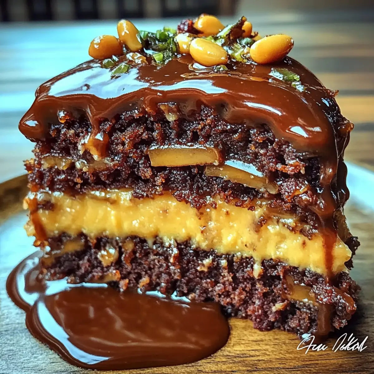 Elegant German Chocolate Glitzertorte