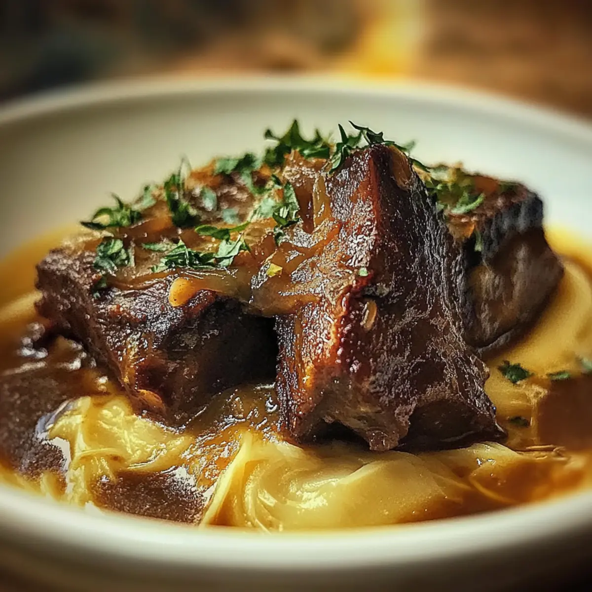 French Onion Soup With Beef Short Ribs