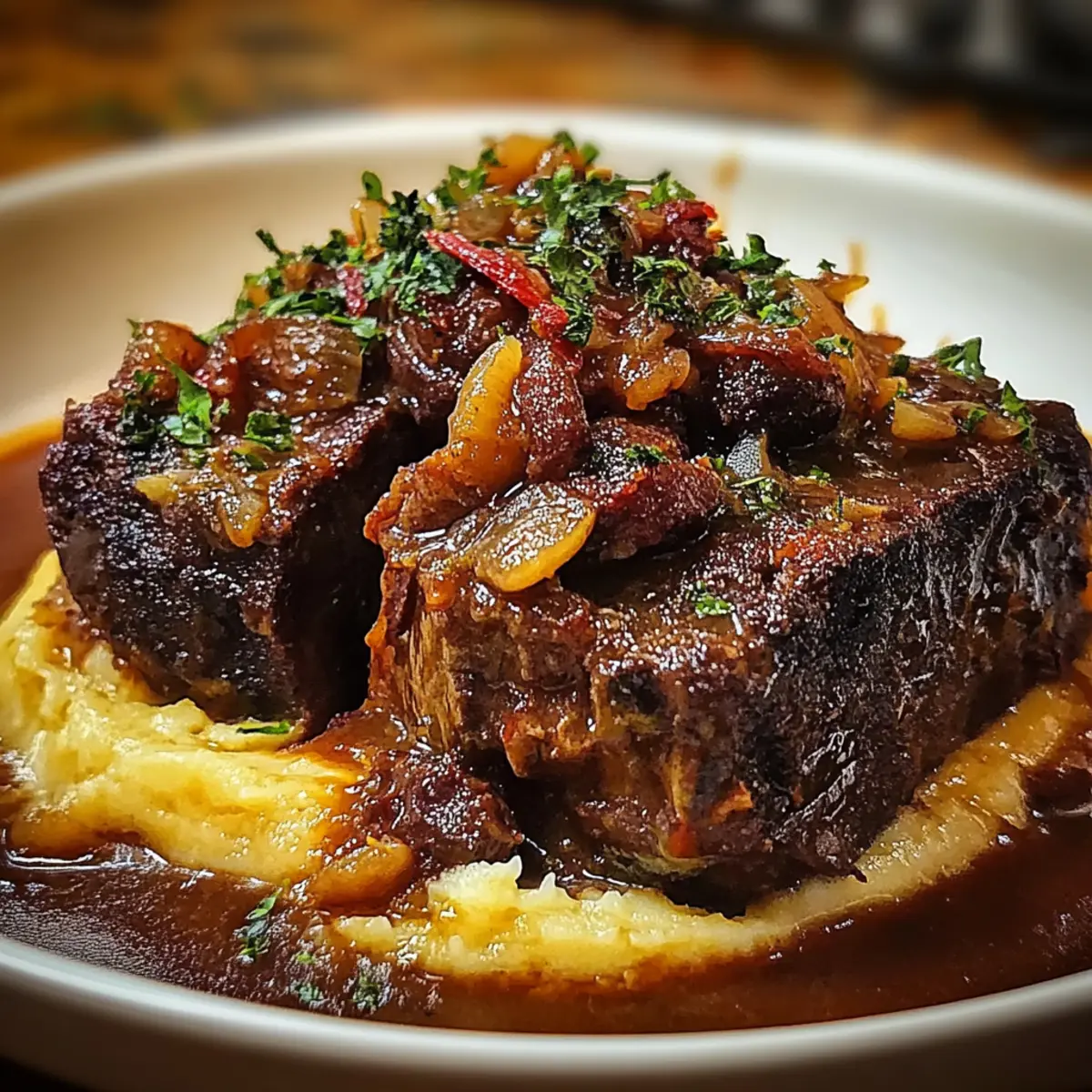 French Onion Soup With Beef Short Ribs
