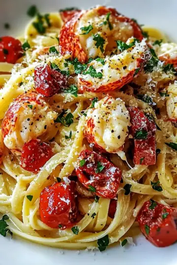 Garlic Butter Lobster Linguine