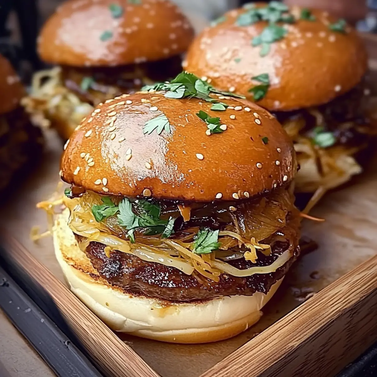 Garlic Pulled Beef Sliders