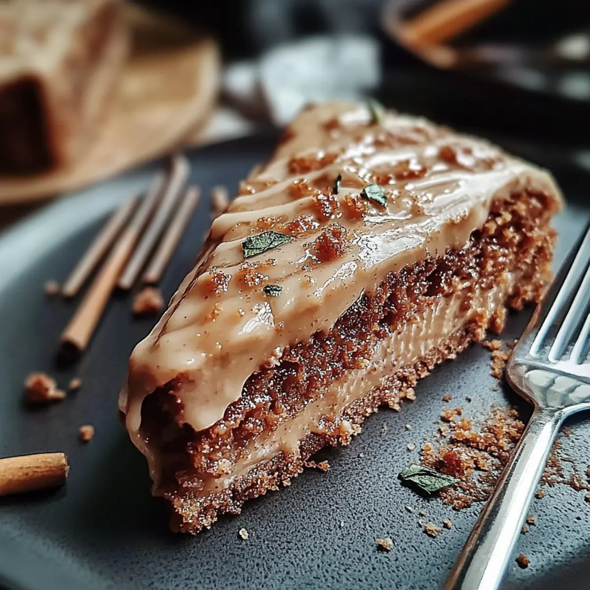 Gingerbread Cake with Cinnamon Molasses Frosting