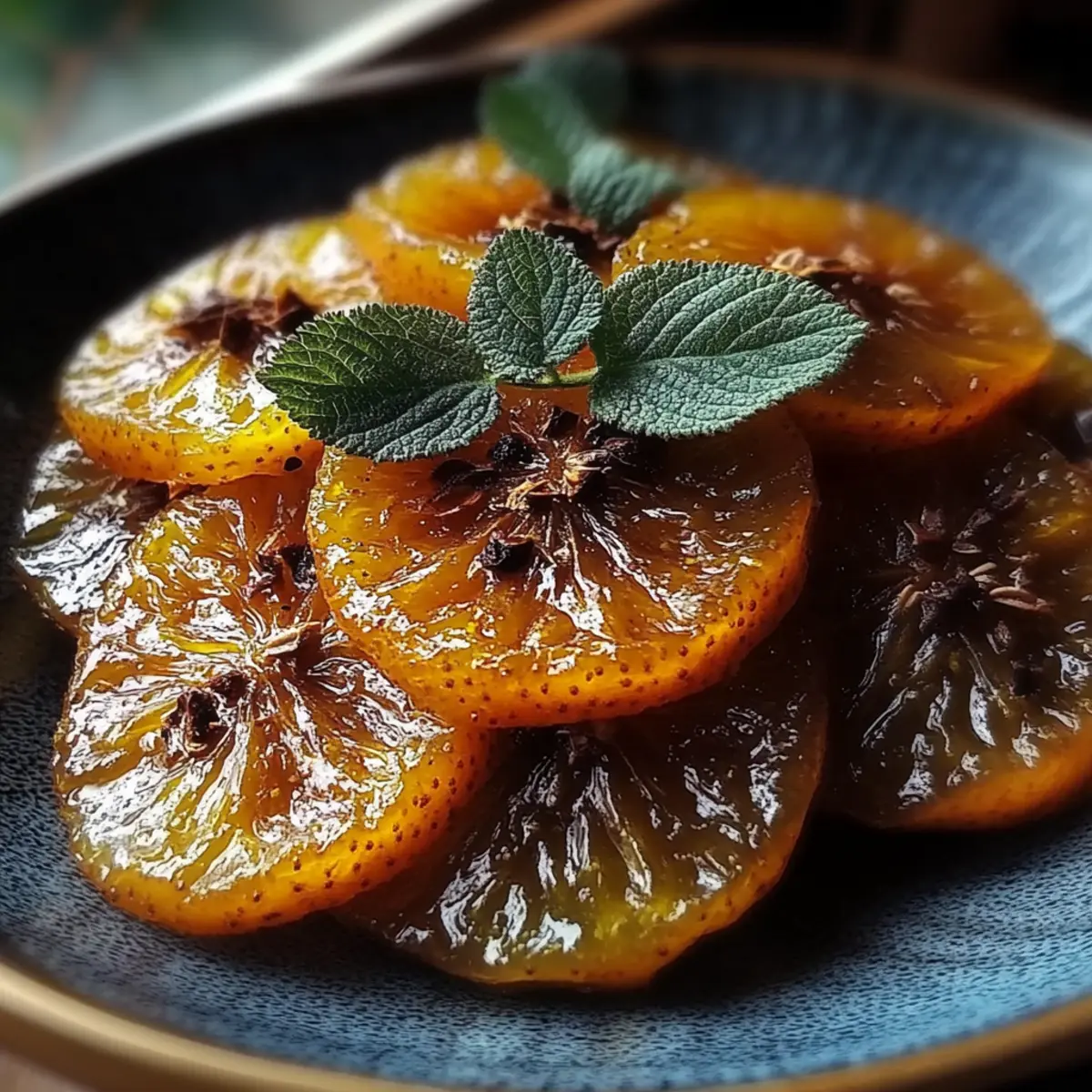 Glazed Candied Oranges