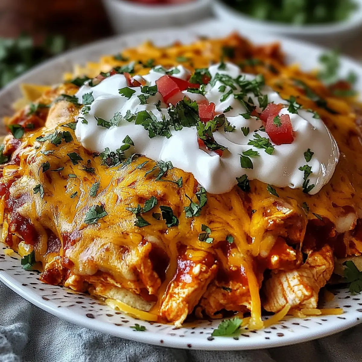 High-Protein Chicken Enchilada Bowls
