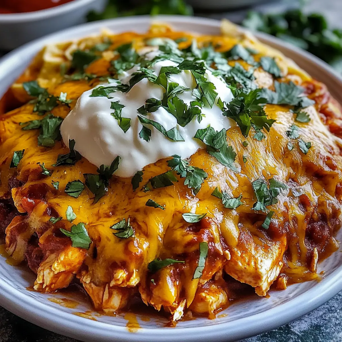 High-Protein Chicken Enchilada Bowls