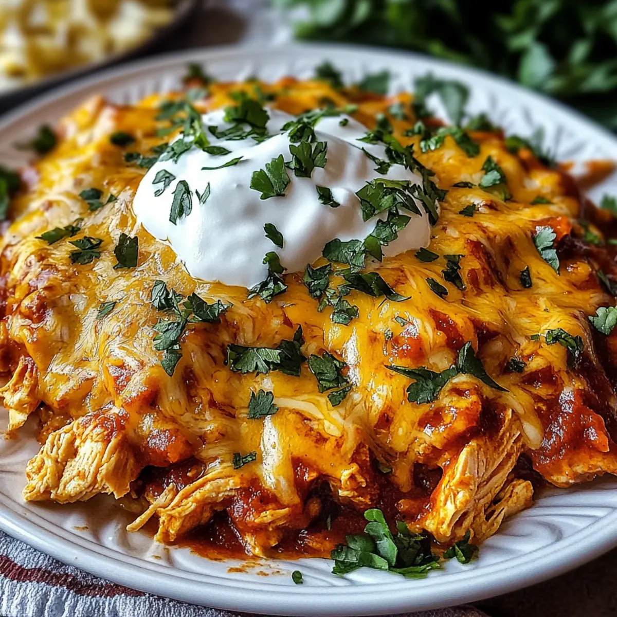 High-Protein Chicken Enchilada Bowls