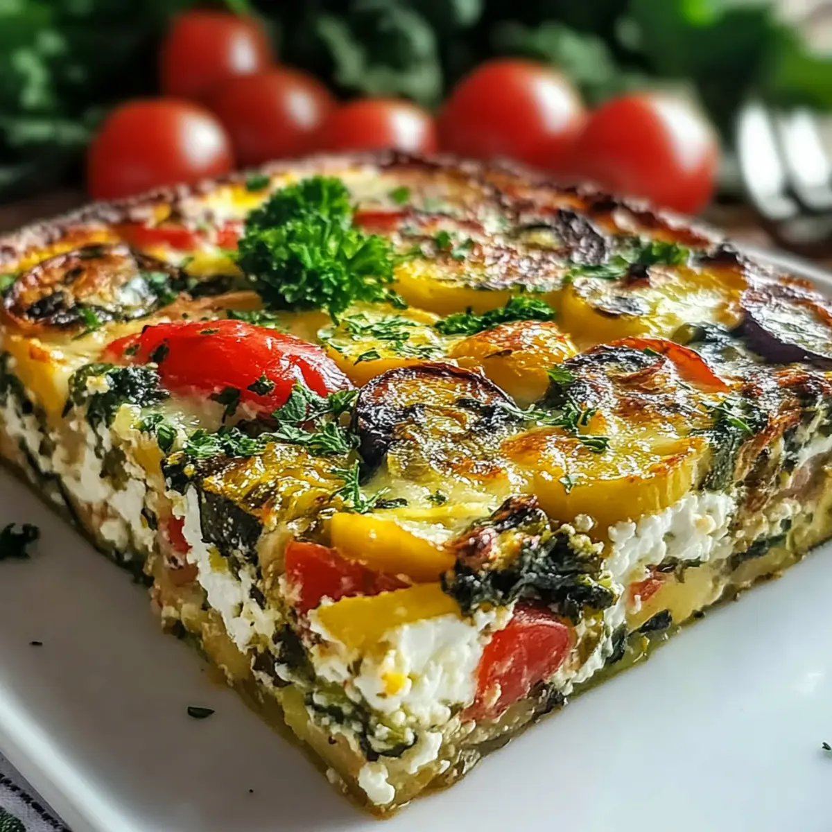 High-Protein Veggie Bake with Cottage Cheese