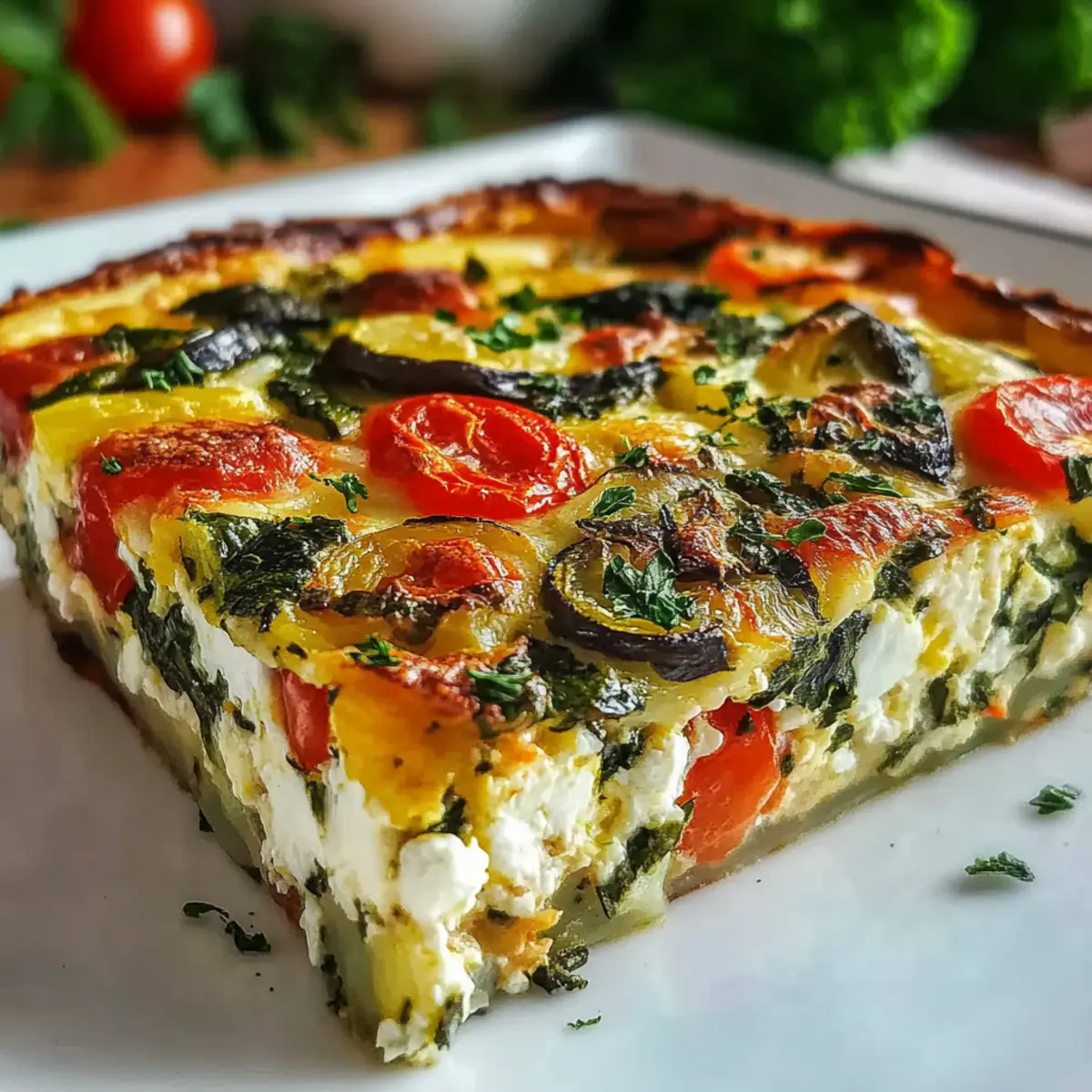 High-Protein Veggie Bake with Cottage Cheese