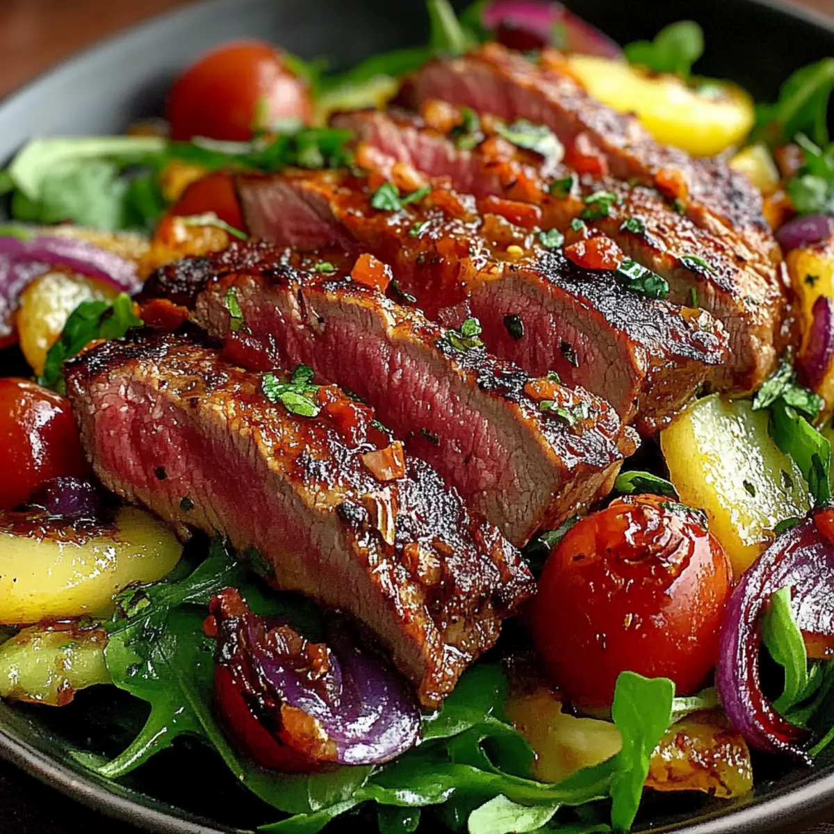 Juicy Grilled Steak Salad