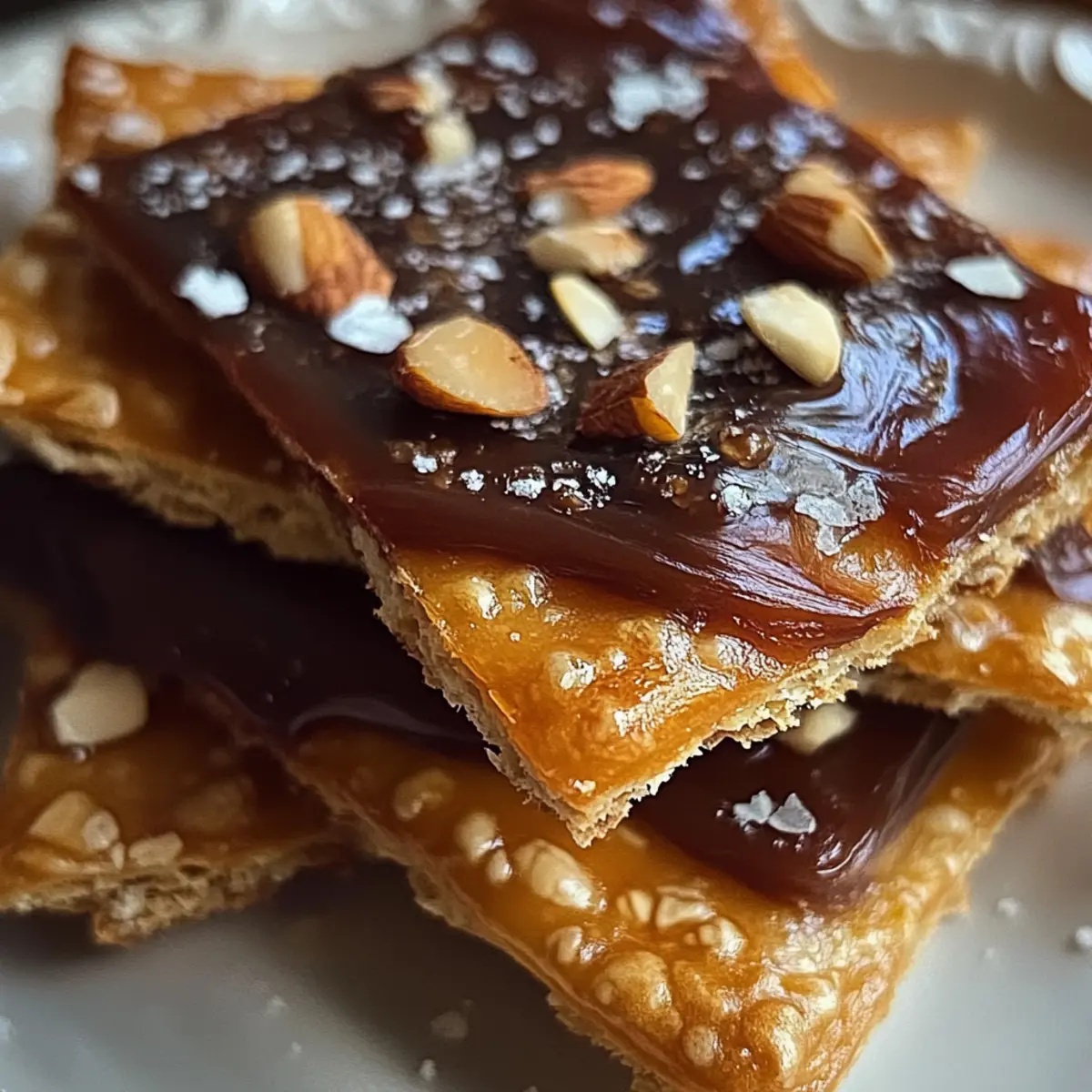 Keto Christmas Saltine Toffee