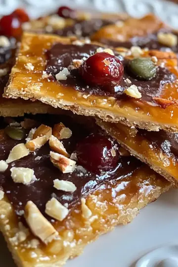 Keto Christmas Saltine Toffee