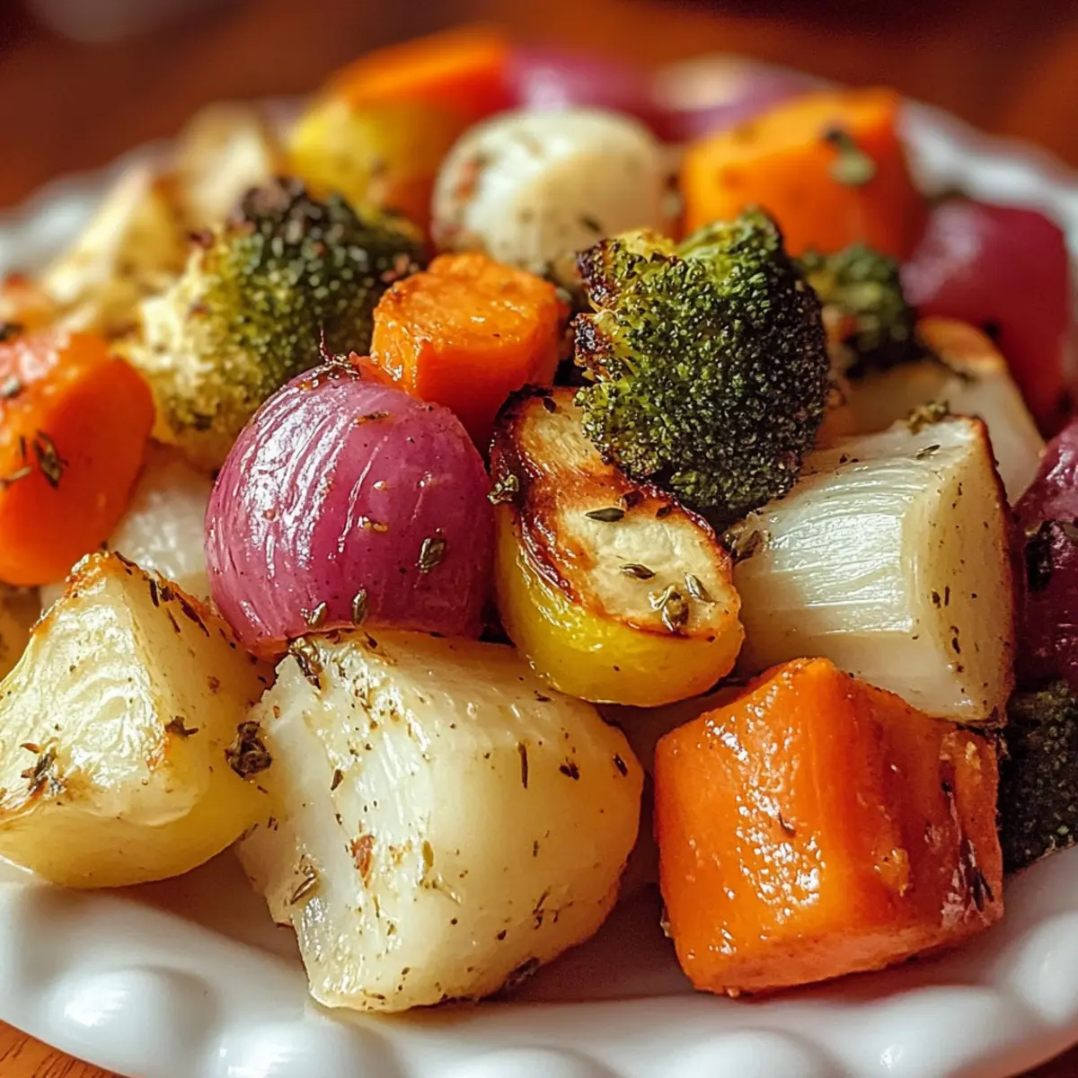 Maple Dijon Roasted Vegetables