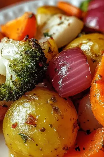 Maple Dijon Roasted Vegetables
