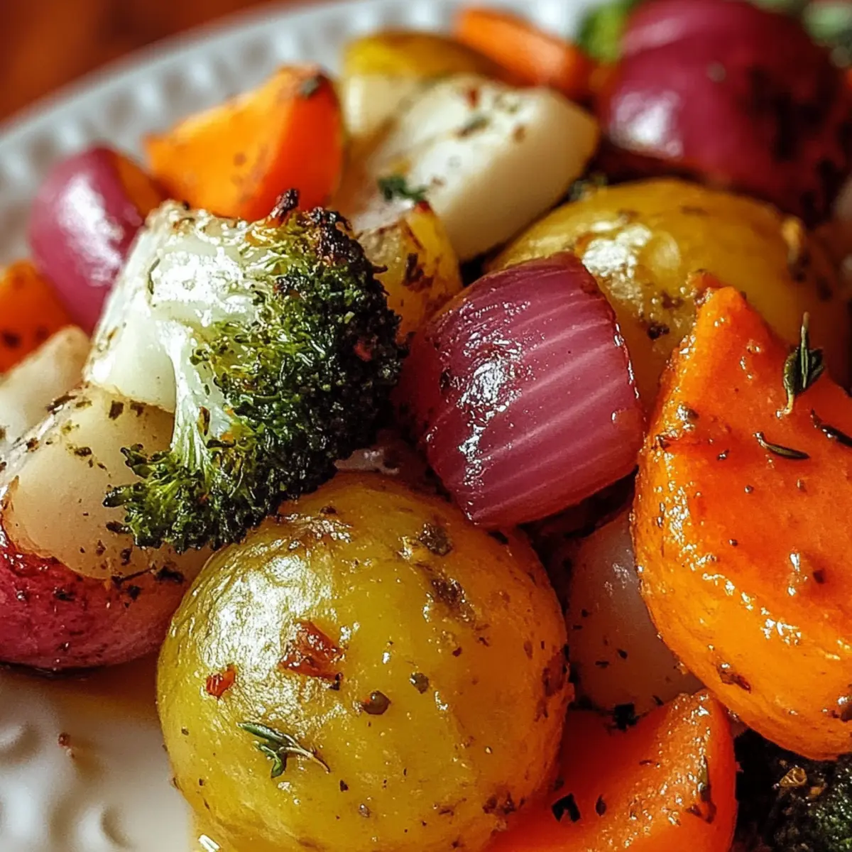 Maple Dijon Roasted Vegetables