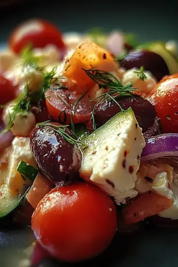 Mediterranean Bean Salad With Feta