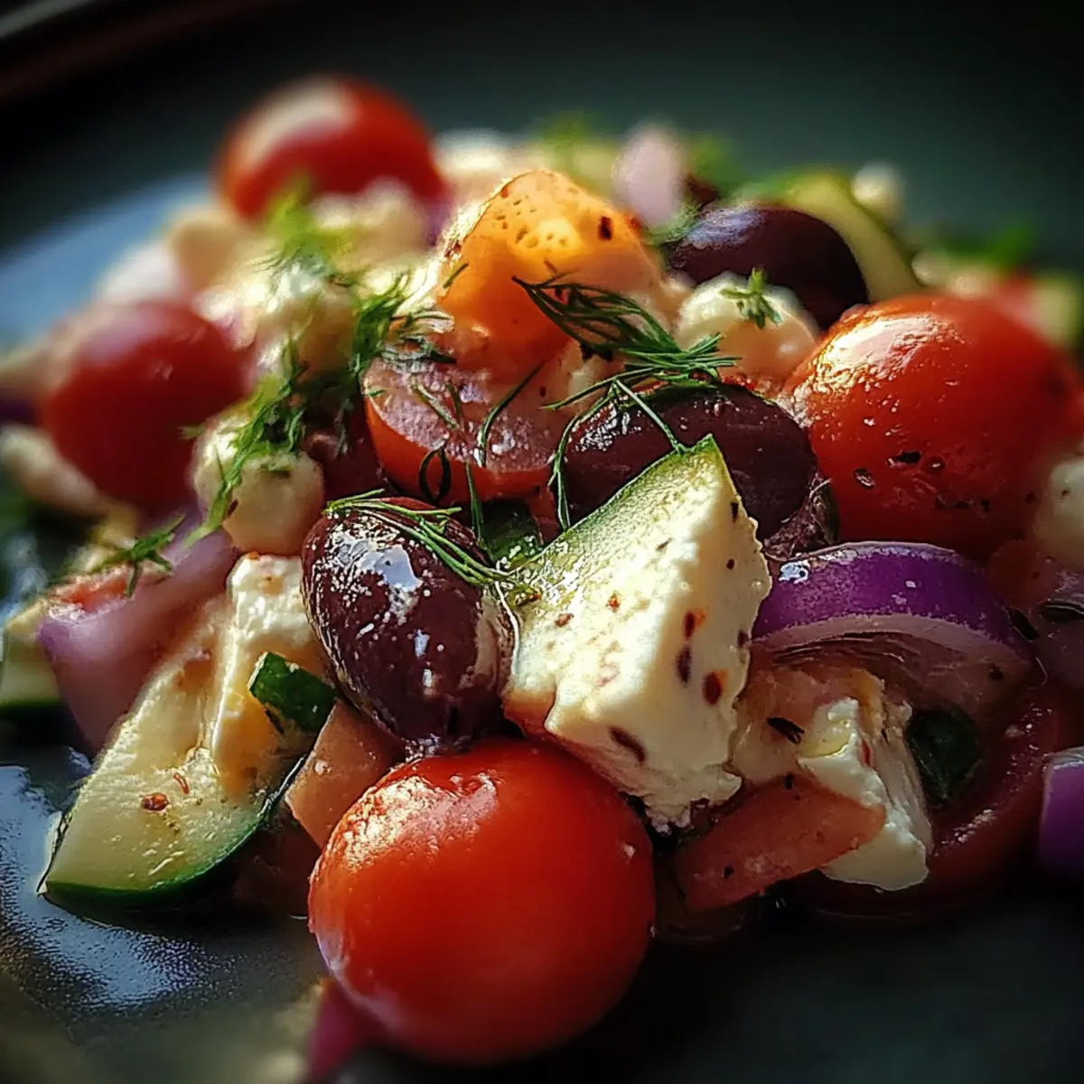 Mediterranean Bean Salad With Feta