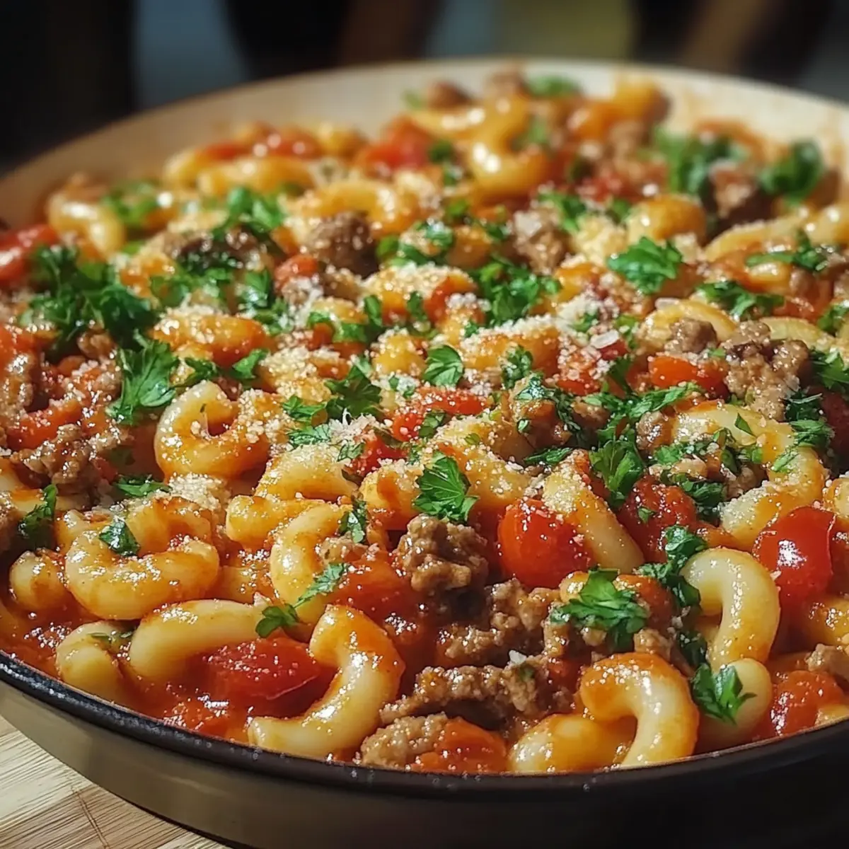 Minced Beef Trottole Pasta
