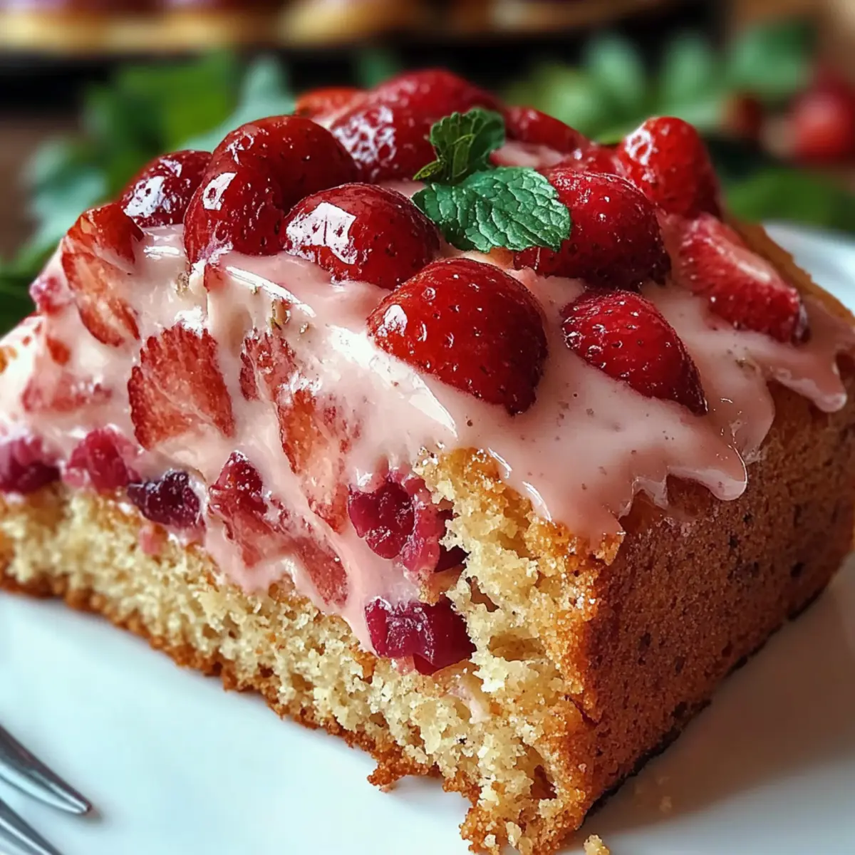 Moist Strawberry Milkshake Pound Cake