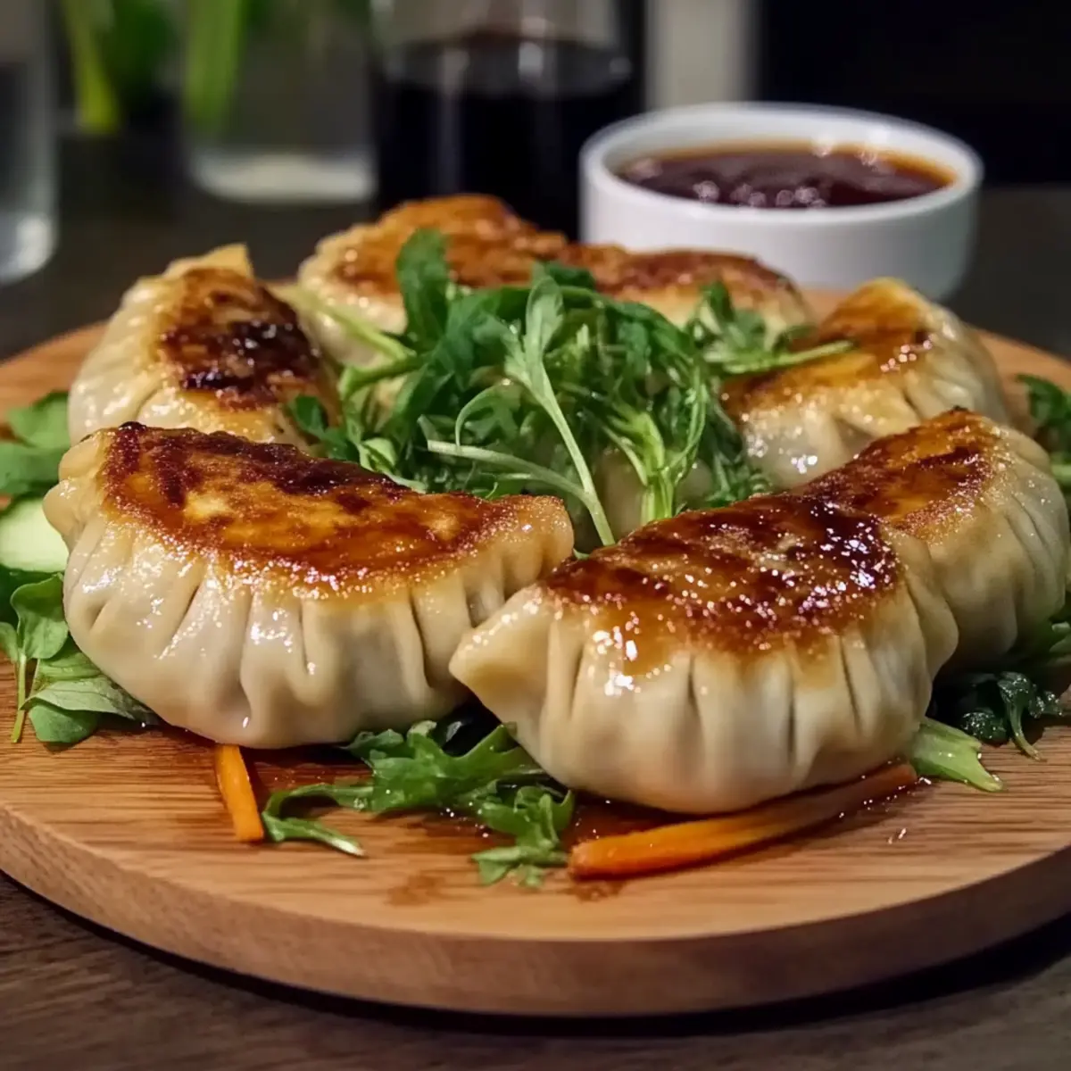 Pan-Fried Chicken Dumplings