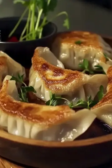 Pan-Fried Chicken Dumplings