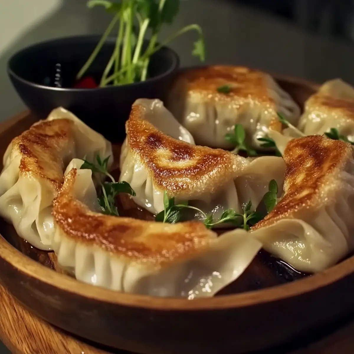 Pan-Fried Chicken Dumplings