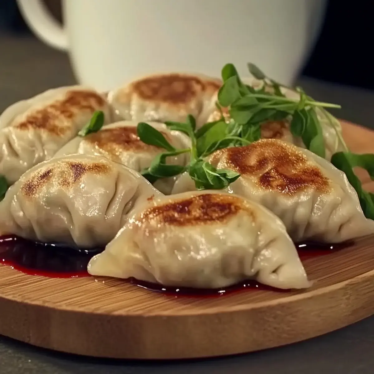 Pan-Fried Chicken Dumplings