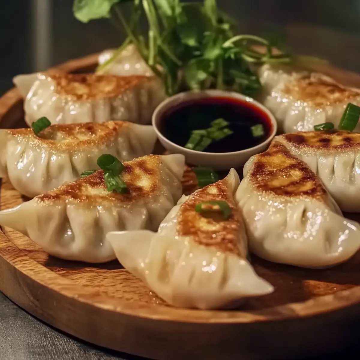 Pan-Fried Chicken Dumplings