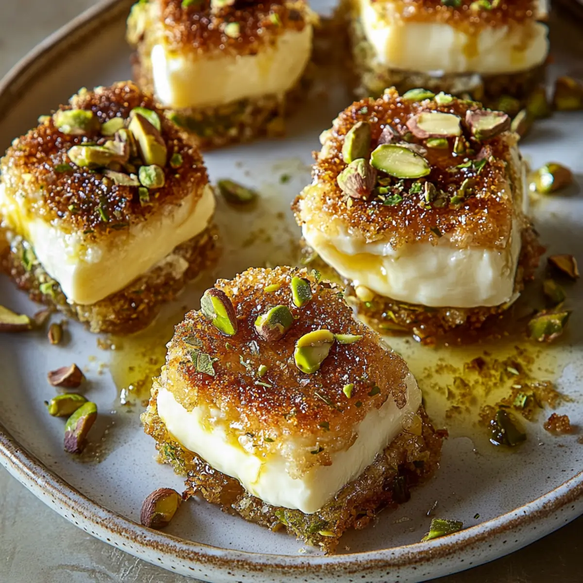 Pistachio Crusted Brie Bites