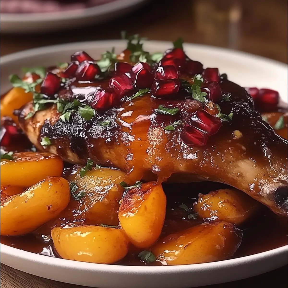Pomegranate Orange Glazed Chicken