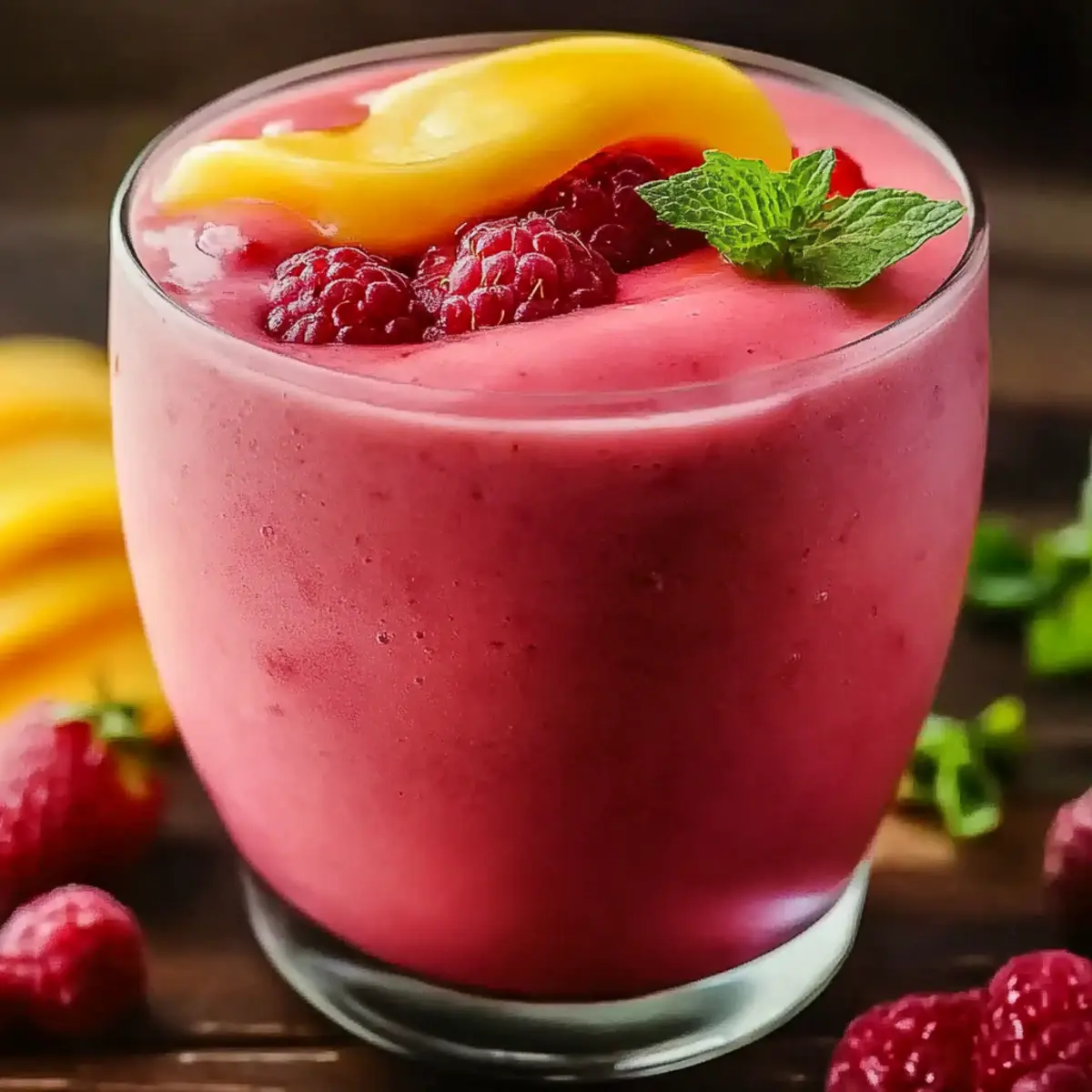 Raspberry Peach Smoothie