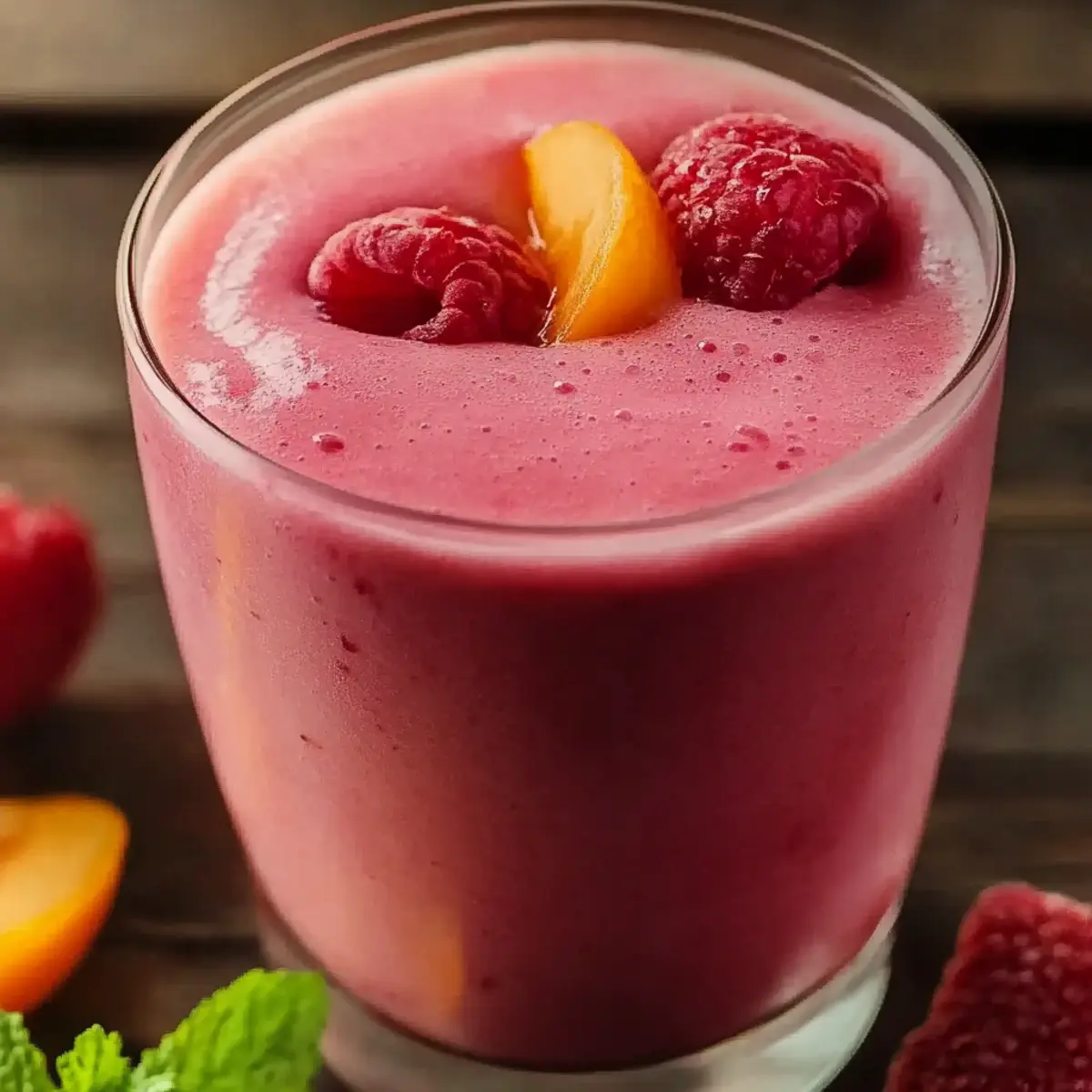 Raspberry Peach Smoothie
