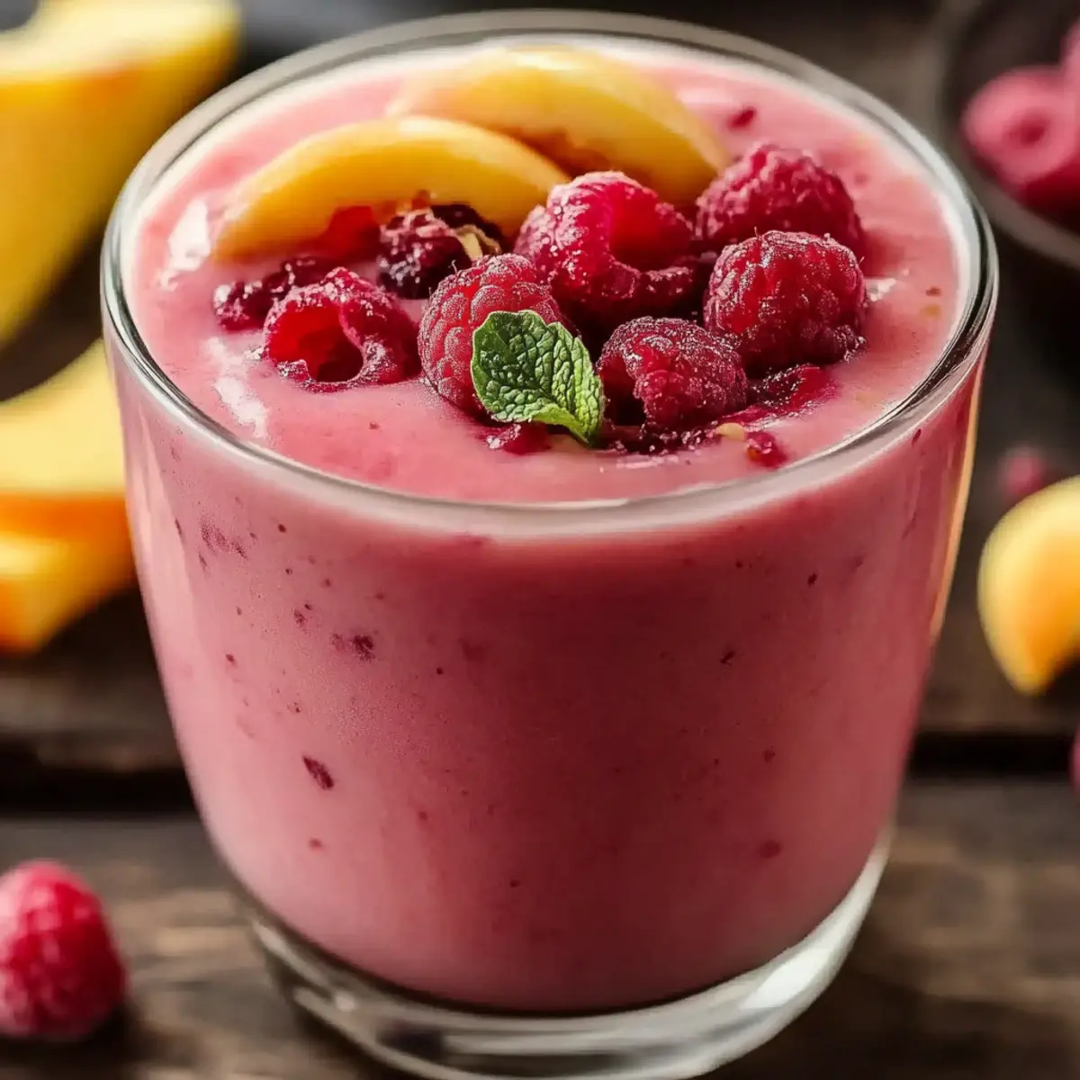 Raspberry Peach Smoothie