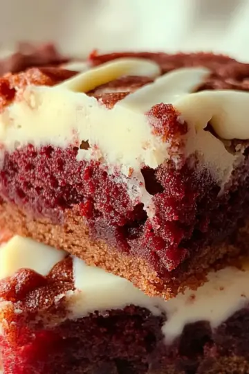 Red Velvet Cookie Bars