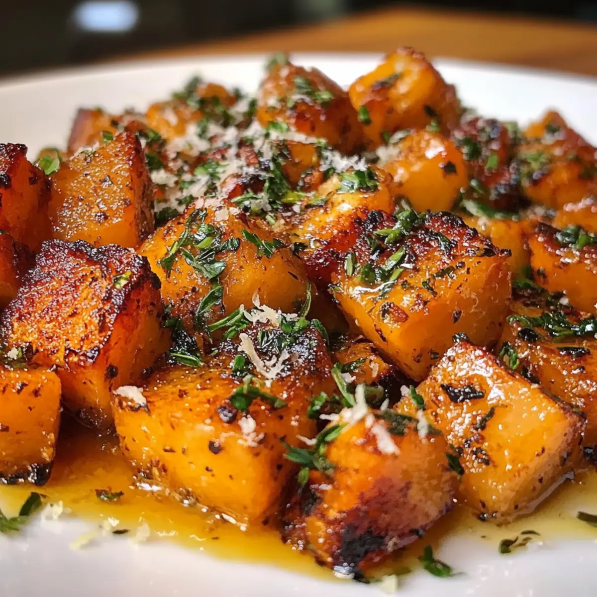 Roasted Sweet Potatoes with Garlic and Parmesan
