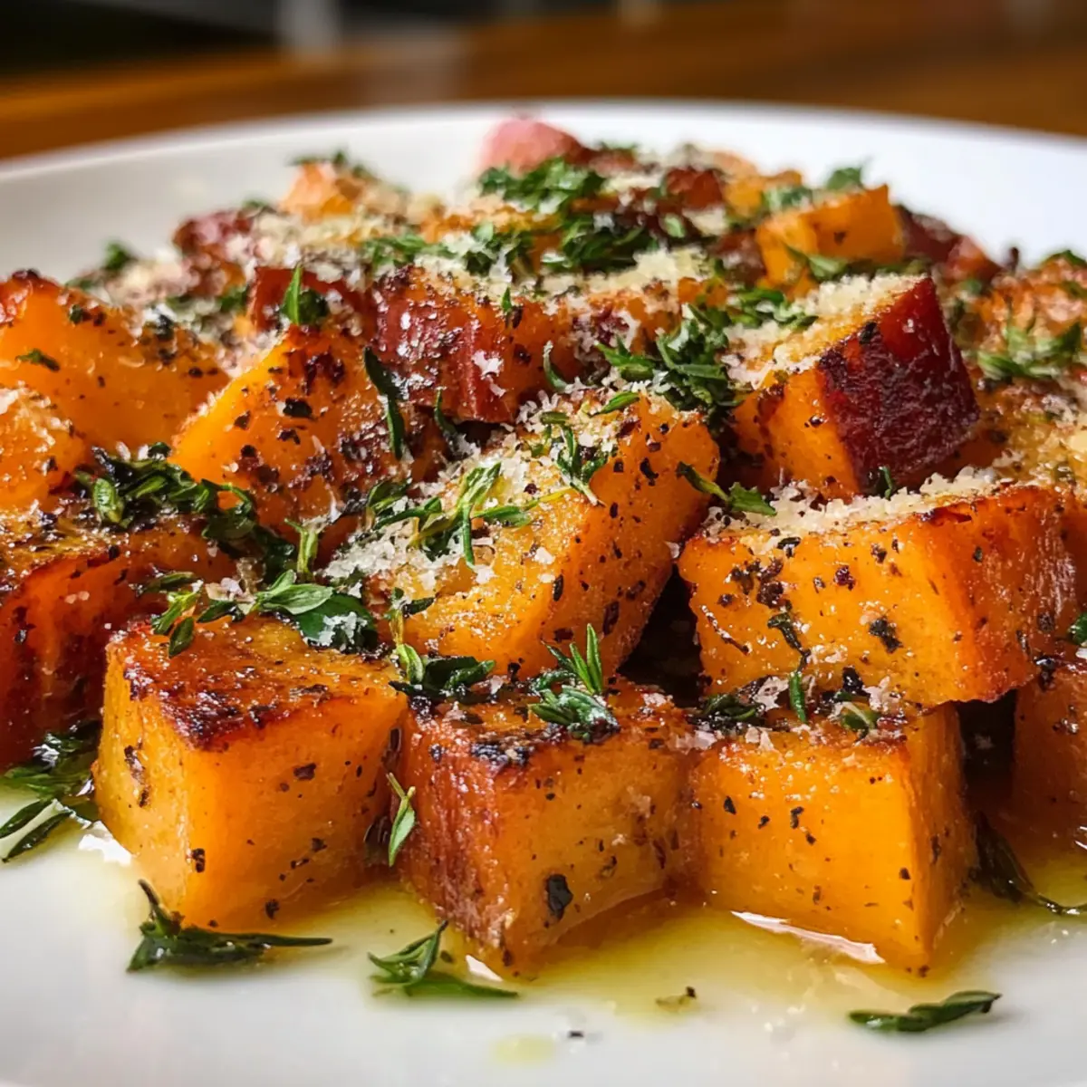 Roasted Sweet Potatoes with Garlic and Parmesan