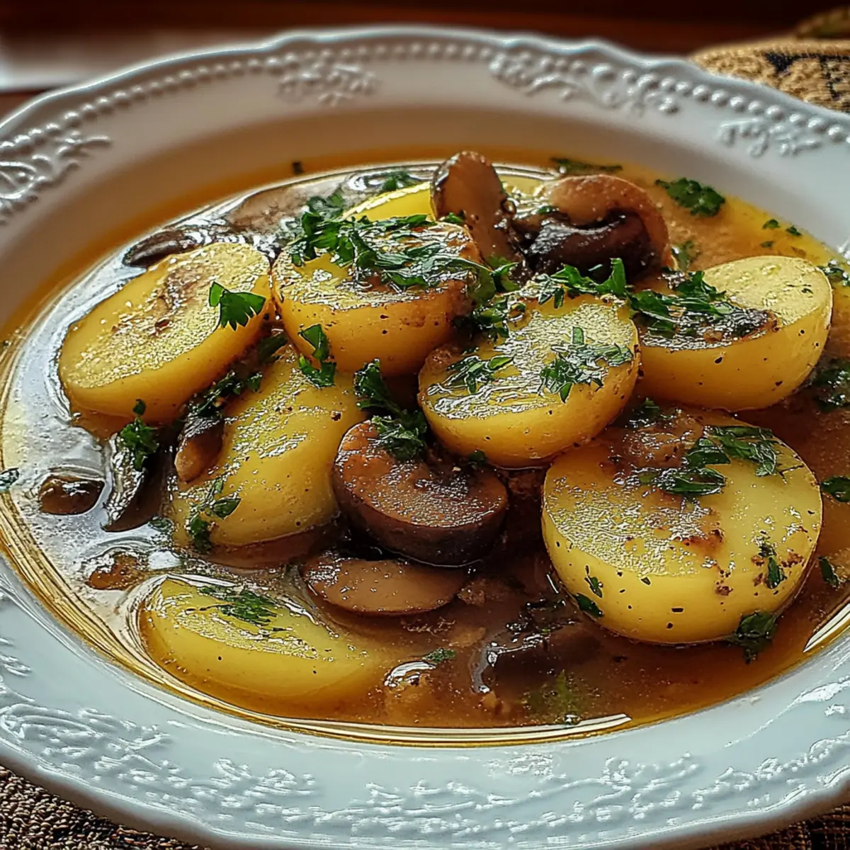 Russian Potato and Mushroom Soup