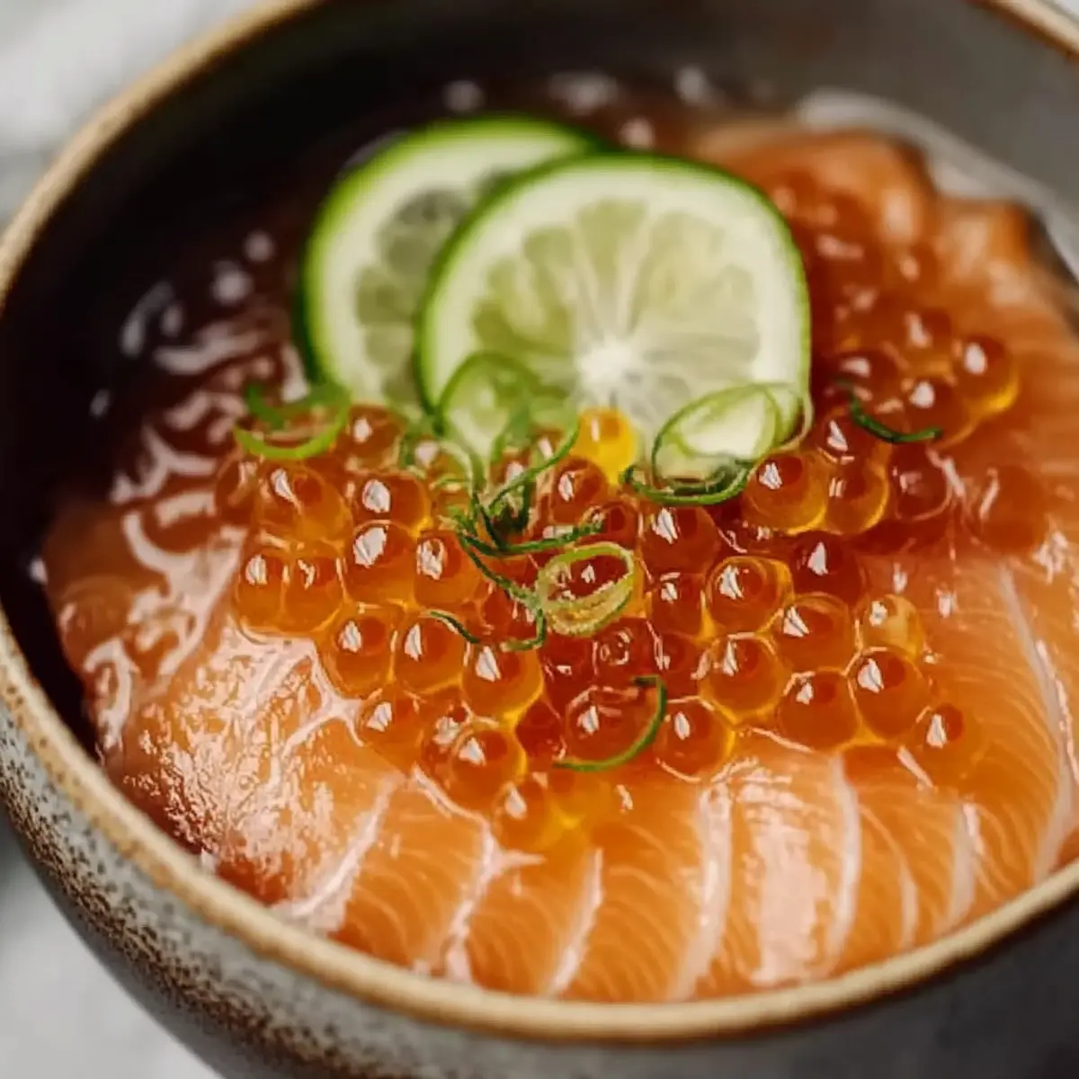 Salmon Crudo with Citrus Soy Dressing