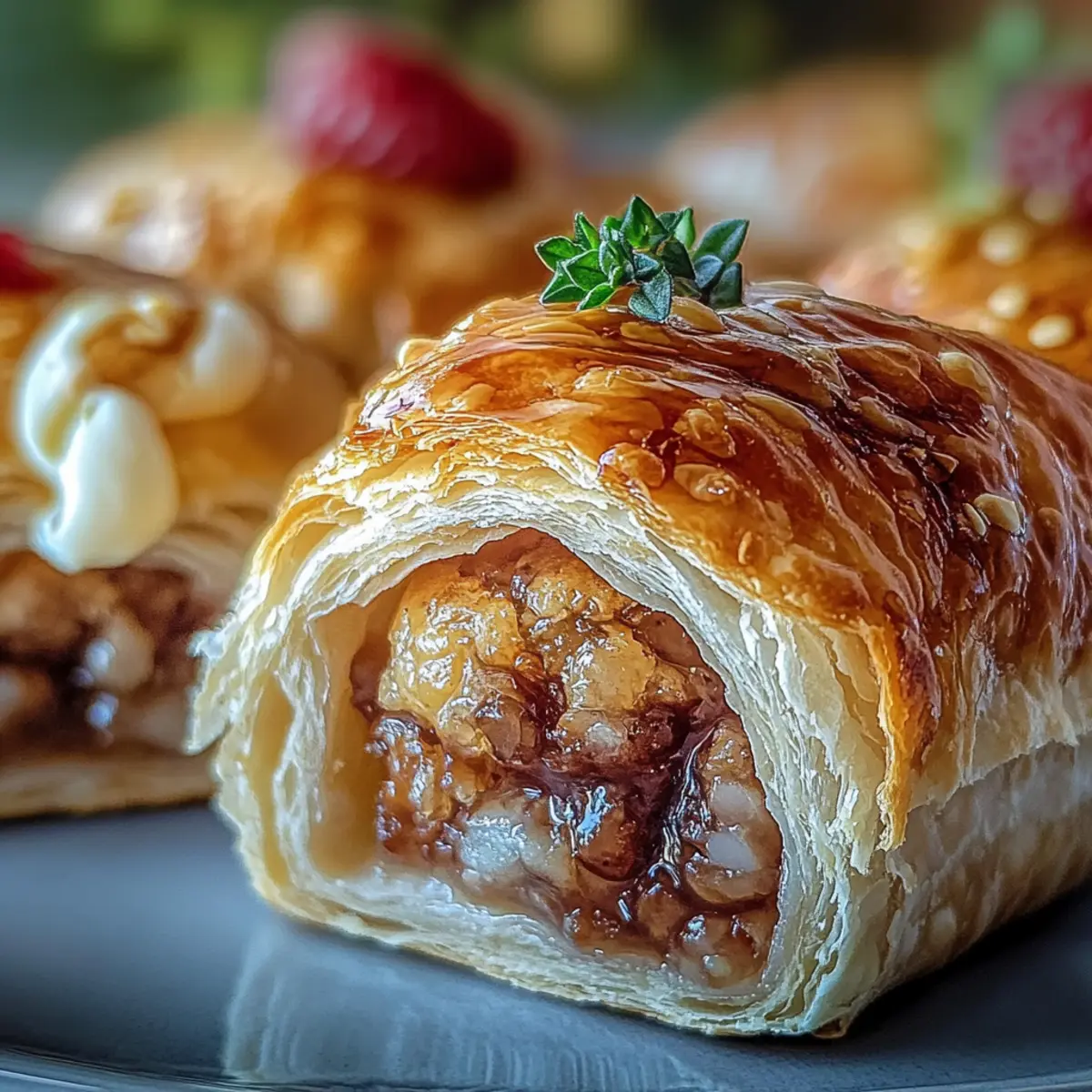 Savory French Onion Sausage Rolls