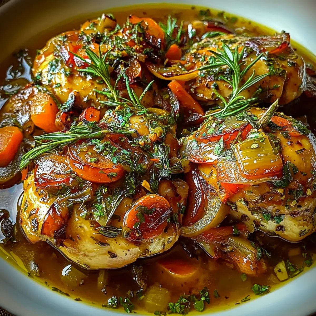 Savory Slow-Cooked Herb-Infused Crockpot Chicken